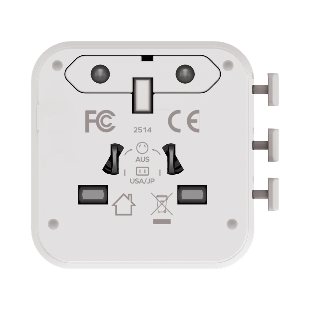 MOMAX 1-WORLD 20W UNIVERSAL 2 PORT TRAVEL ADAPTER MOMAX 1-WORLD 20W UNIVERSAL 2 PORT TRAVEL ADAPTER