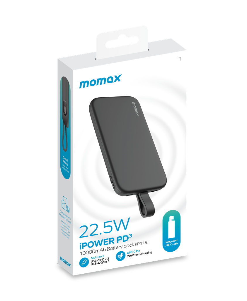 MOMAX IPOWER PD 3 10000mAh BATTERY PACK MOMAX IPOWER PD 3 10000mAh BATTERY PACK