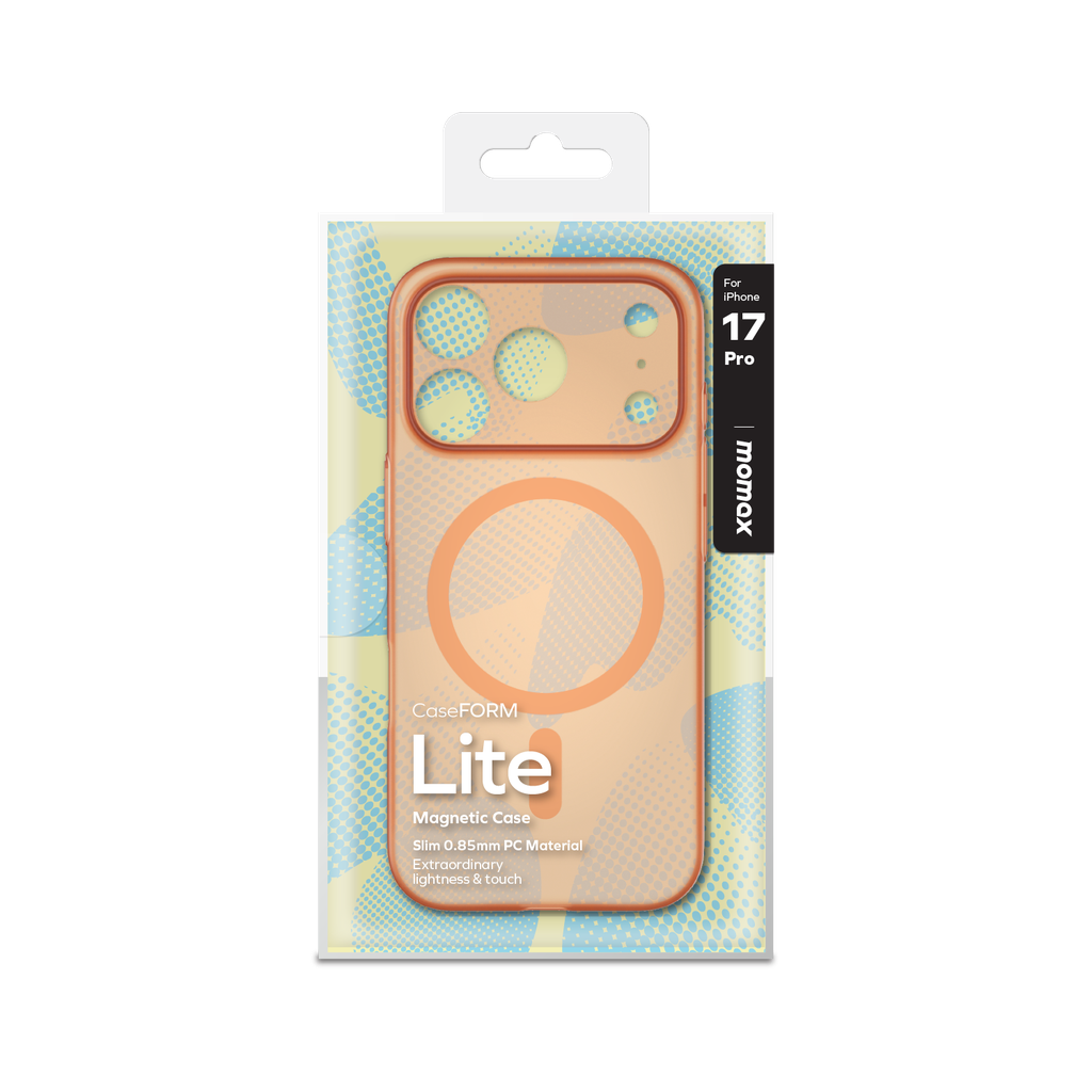Momax Caseform Lite Magnetic Case iPhone 17 Pro - Orange Momax Caseform Lite Magnetic Case iPhone 17 Pro - Orange