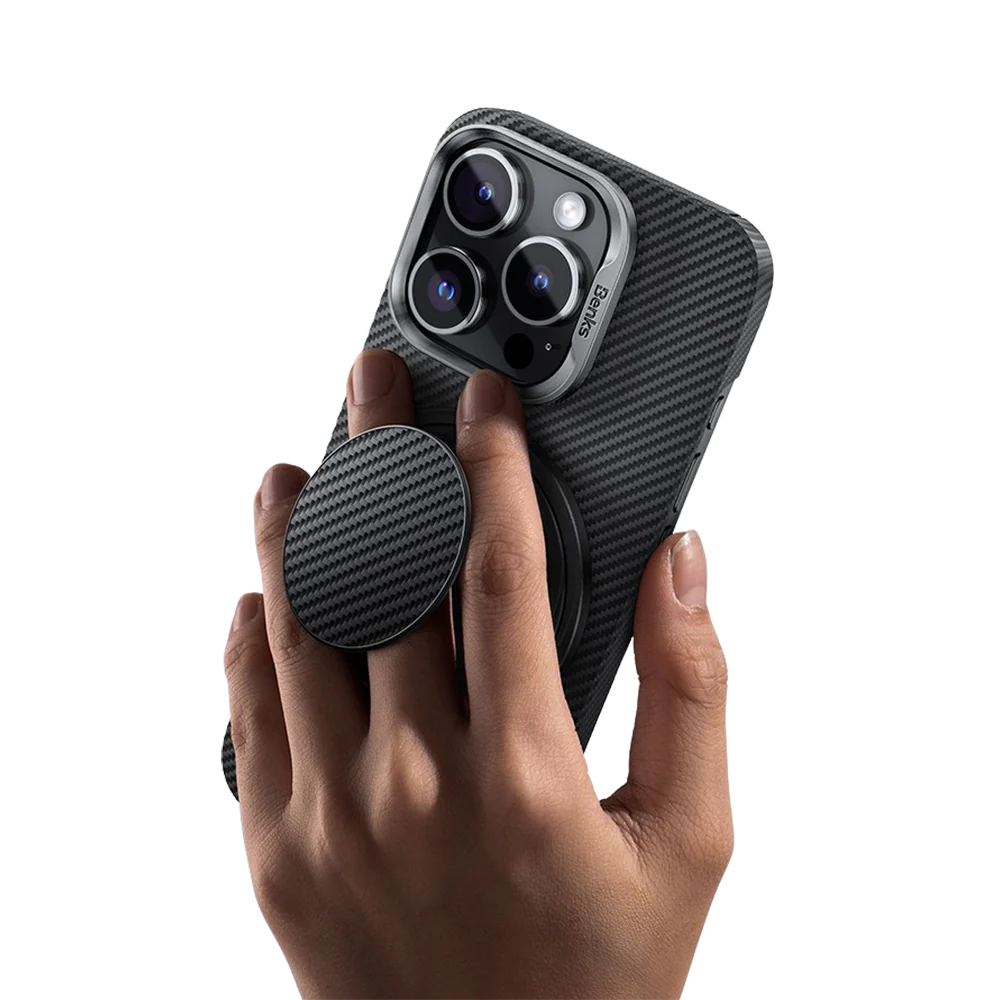 Benks ArmorPop Phone Grip & Stand Carbon Fiber Benks ArmorPop Phone Grip & Stand Carbon Fiber