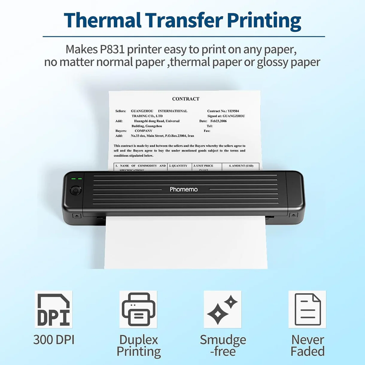 Phomemo P831 Bluetooth Portable Thermal Transfer Printer Phomemo P831 Bluetooth Portable Thermal Transfer Printer
