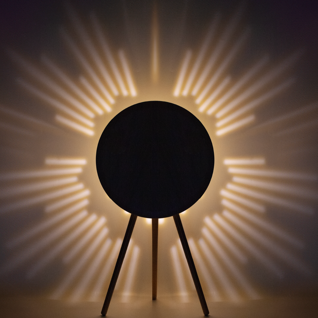 MOMAX CYMBAL COFFEE TABLE WITH LIGHTING EFFECTS , MAGNETIC CHARGING & WIRELESS SPEAKER MOMAX CYMBAL COFFEE TABLE WITH LIGHTING EFFECTS , MAGNETIC CHARGING & WIRELESS SPEAKER
