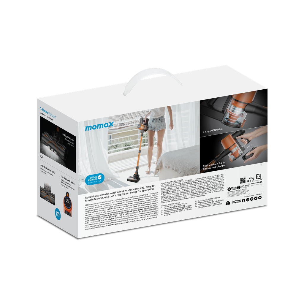 Momax 1-home Vacuum Cordless Vacuum Cleaner (Uk Plug) Momax 1-home Vacuum Cordless Vacuum Cleaner (Uk Plug)
