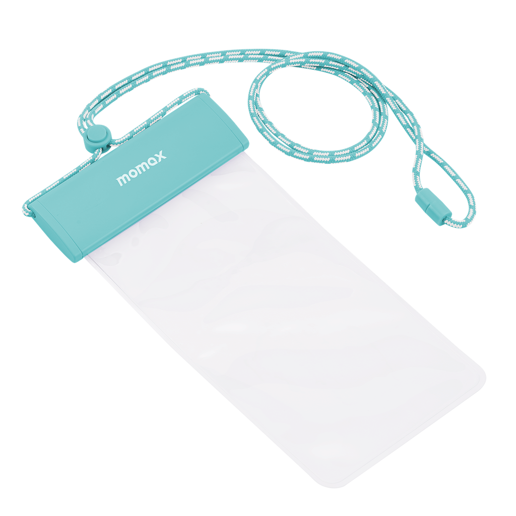MOMAX WATERPROOF POUCH UNIVERSAL WITH NECK STRAP MOMAX WATERPROOF POUCH UNIVERSAL WITH NECK STRAP