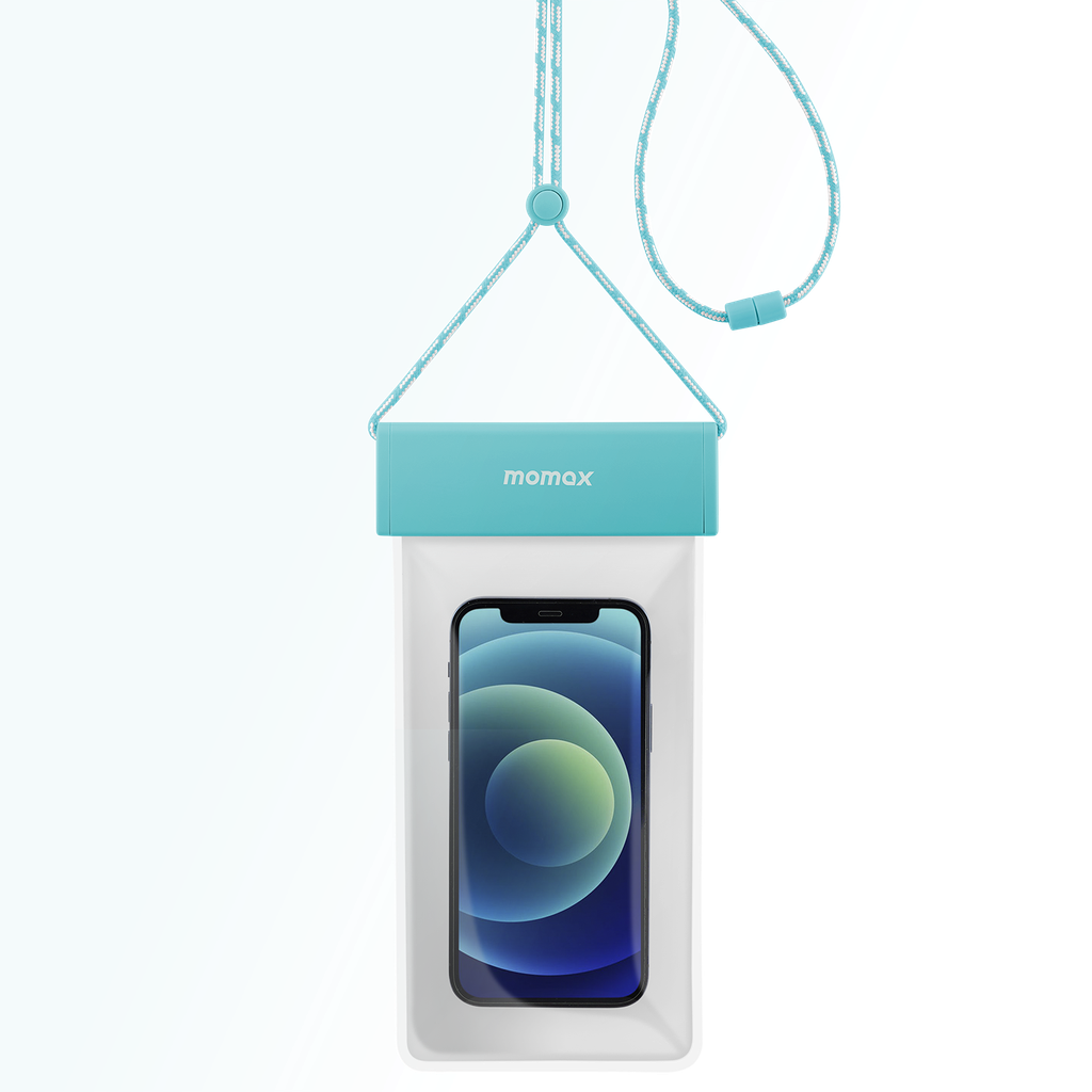 MOMAX WATERPROOF POUCH UNIVERSAL WITH NECK STRAP MOMAX WATERPROOF POUCH UNIVERSAL WITH NECK STRAP