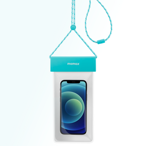 MOMAX WATERPROOF POUCH UNIVERSAL WITH NECK STRAP - ALAMAT
