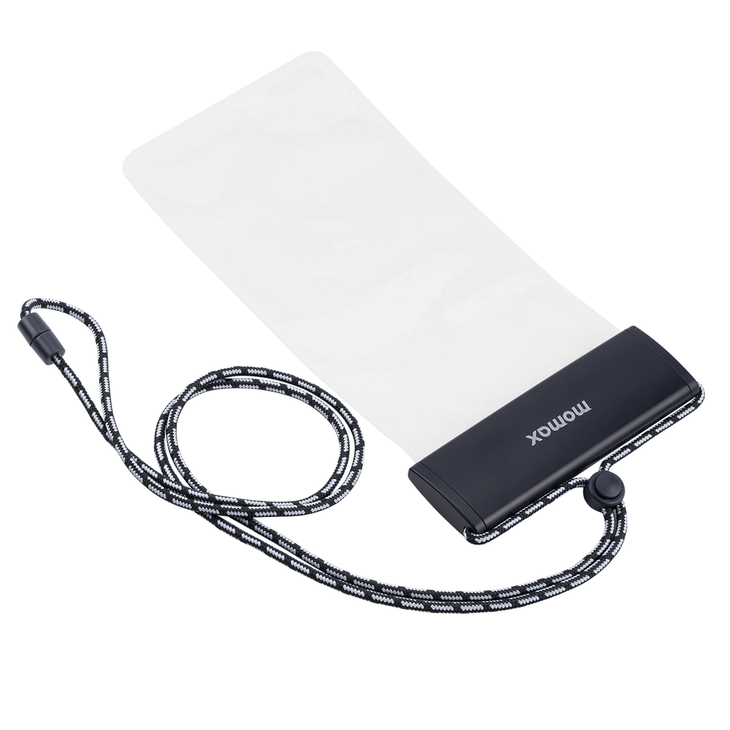 MOMAX WATERPROOF POUCH UNIVERSAL WITH NECK STRAP MOMAX WATERPROOF POUCH UNIVERSAL WITH NECK STRAP
