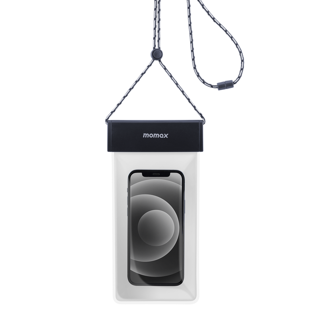 MOMAX WATERPROOF POUCH UNIVERSAL WITH NECK STRAP MOMAX WATERPROOF POUCH UNIVERSAL WITH NECK STRAP