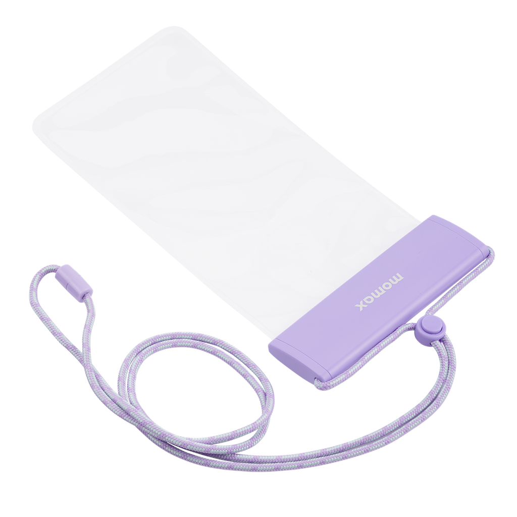 MOMAX WATERPROOF POUCH UNIVERSAL WITH NECK STRAP MOMAX WATERPROOF POUCH UNIVERSAL WITH NECK STRAP