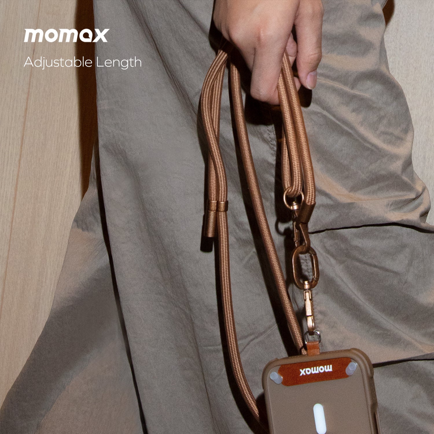 Momax Cord Cross-Body Phone Strap - Lanyard Momax Cord Cross-Body Phone Strap - Lanyard