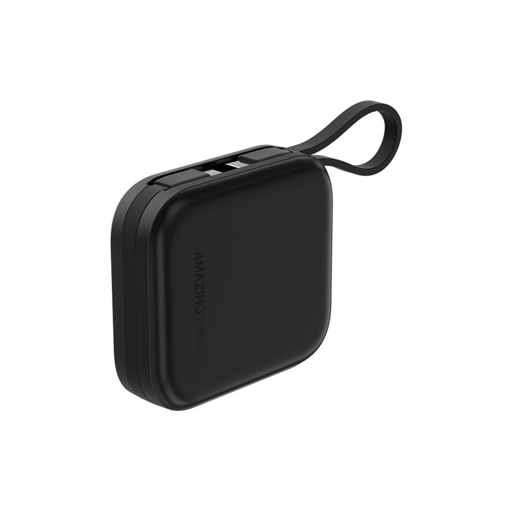 AMAZING THING THUNDER GO 10000mAh POWER BANK WITH BUILT-IN 2 USB-C CABLES AMAZING THING THUNDER GO 10000mAh POWER BANK WITH BUILT-IN 2 USB-C CABLES