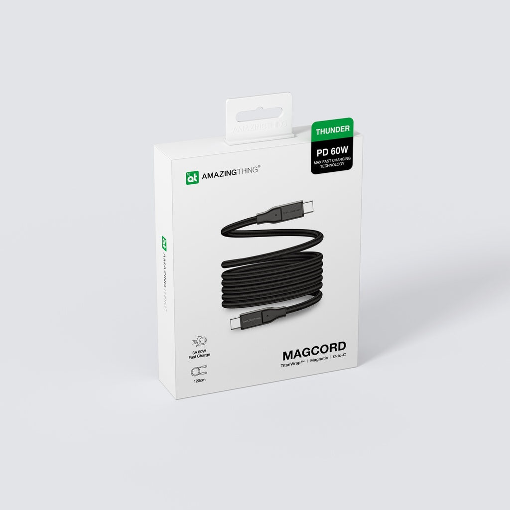 AMAZINGTHING MAGCORD 60W USB-C TO USB-C MAGNETIC CABLE 1.2M AMAZINGTHING MAGCORD 60W USB-C TO USB-C MAGNETIC CABLE 1.2M
