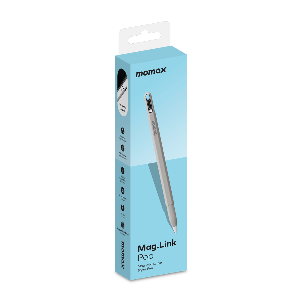 Momax Mag Link Pop Magnetic Charging Active Stylus Pen Momax Mag Link Pop Magnetic Charging Active Stylus Pen