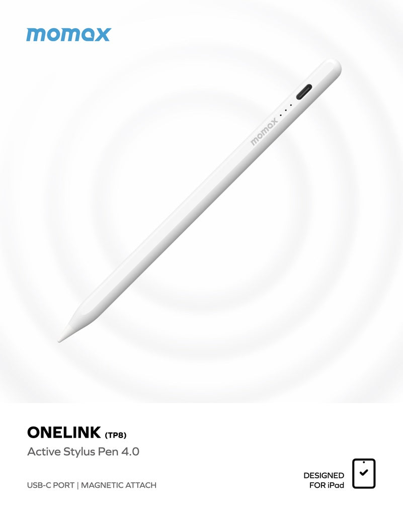 MOMAX ONELINK ACTIVE STYLUS PEN 4.0 FOR IPAD MOMAX ONELINK ACTIVE STYLUS PEN 4.0 FOR IPAD