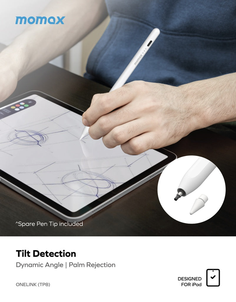 MOMAX ONELINK ACTIVE STYLUS PEN 4.0 FOR IPAD MOMAX ONELINK ACTIVE STYLUS PEN 4.0 FOR IPAD