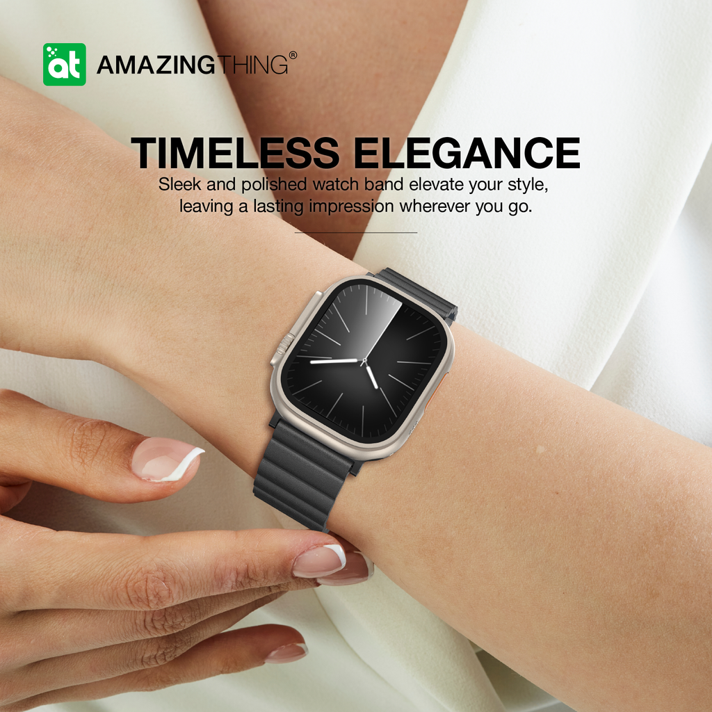 AMAZING THING GLAMOUR SENSE LEATHER BAND WITH TITANLINK FOR APPLE WATCH (All Sizes) AMAZING THING GLAMOUR SENSE LEATHER BAND WITH TITANLINK FOR APPLE WATCH (All Sizes)