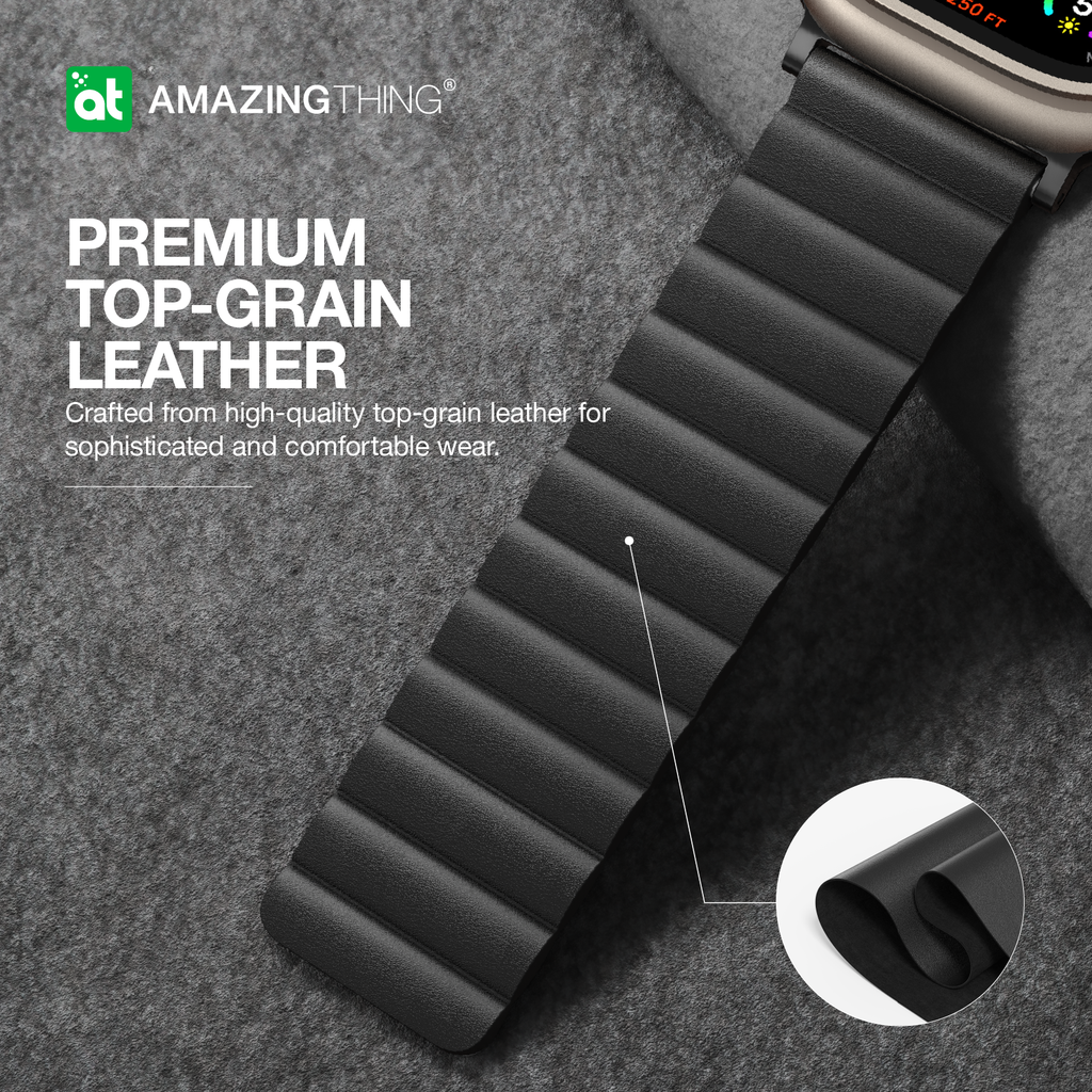 AMAZING THING GLAMOUR SENSE LEATHER BAND WITH TITANLINK FOR APPLE WATCH (All Sizes) AMAZING THING GLAMOUR SENSE LEATHER BAND WITH TITANLINK FOR APPLE WATCH (All Sizes)