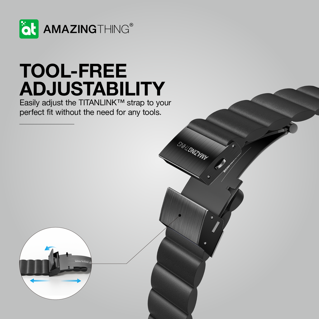 AMAZING THING GLAMOUR SENSE LEATHER BAND WITH TITANLINK FOR APPLE WATCH (All Sizes) AMAZING THING GLAMOUR SENSE LEATHER BAND WITH TITANLINK FOR APPLE WATCH (All Sizes)