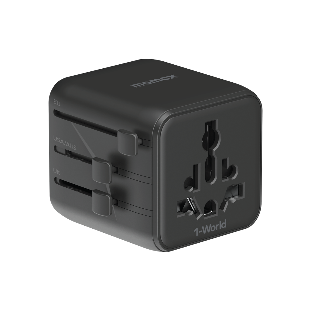 Momax 1-world Universal Travel Adaptor With Dual AC Momax 1-world Universal Travel Adaptor With Dual AC