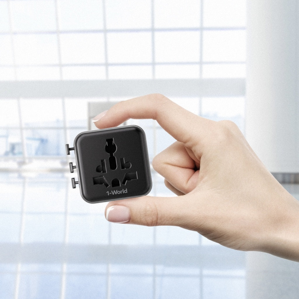Momax 1-world Universal Travel Adaptor With Dual AC Momax 1-world Universal Travel Adaptor With Dual AC