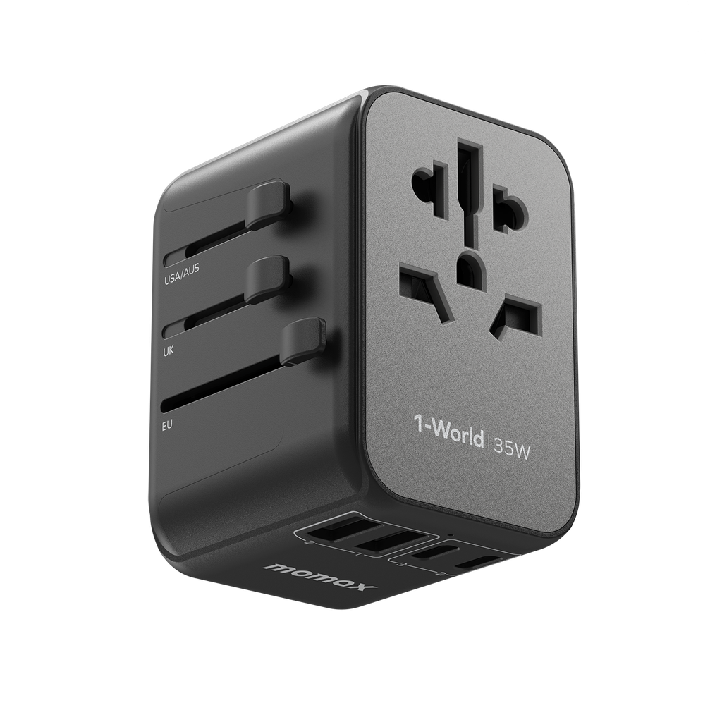MOMAX 1WORLD PD35W 5 PORTS AC TRAVEL CHARGER MOMAX 1WORLD PD35W 5 PORTS AC TRAVEL CHARGER