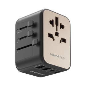 MOMAX 1WORLD PD35W 5 PORTS AC TRAVEL CHARGER - ALAMAT