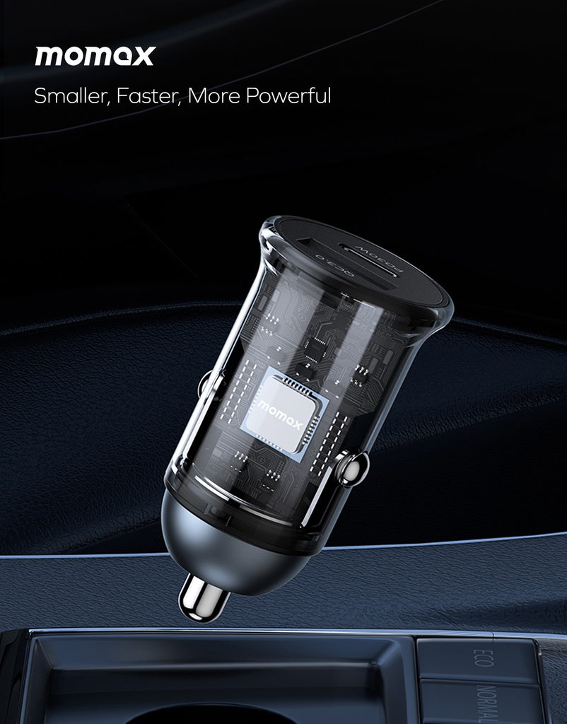 Momax Move 30w Dual Port Car Charger Momax Move 30w Dual Port Car Charger