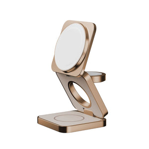 MOMAX Q2 MAG GO Qi 2 15W 3IN1 MAGNETIC WIRELESS CHARGING STAND - ALAMAT
