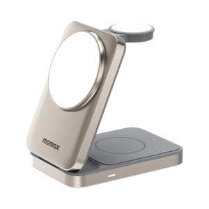 MOMAX 1-CHARGE Q.PORT Qi 2 15W 3IN1 MAGNETIC WIRELESS CHARGING STAND - ALAMAT