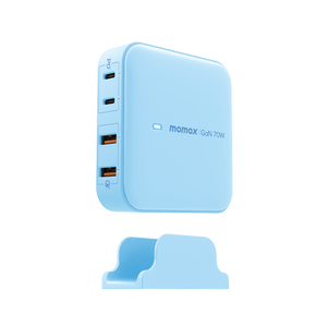 MOMAX ONE PLUG PD 70W GAN 4 PORTS DESKTOP CHARGER UK - ALAMAT