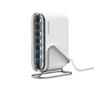 MOMAX 1-CHARGER FLOW PLUS PD 120W 6 PORTS GAN DESKTOP CHARGER - ALAMAT