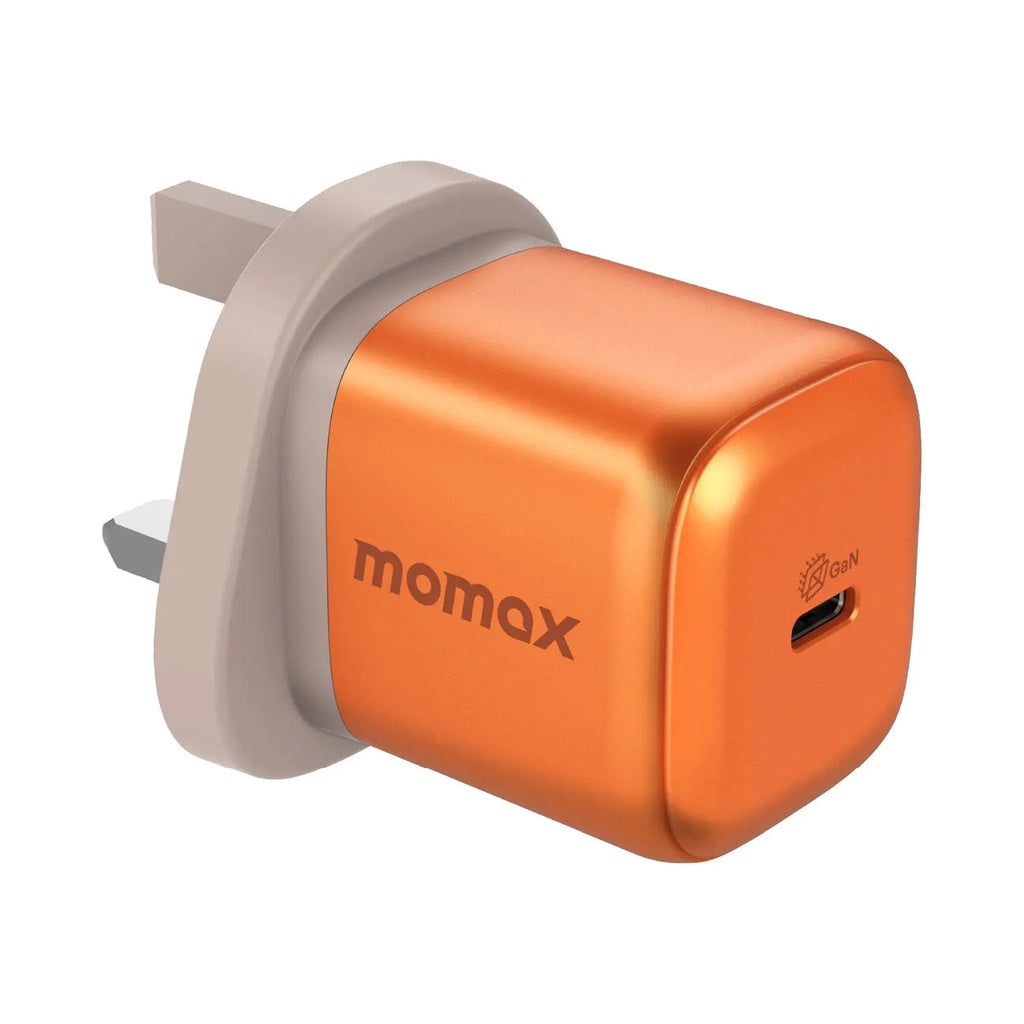 Momax 1-charge 45W 1-Port GaN Charger - 1 USB C Port - Orange Momax 1-charge 45W 1-Port GaN Charger - 1 USB C Port - Orange