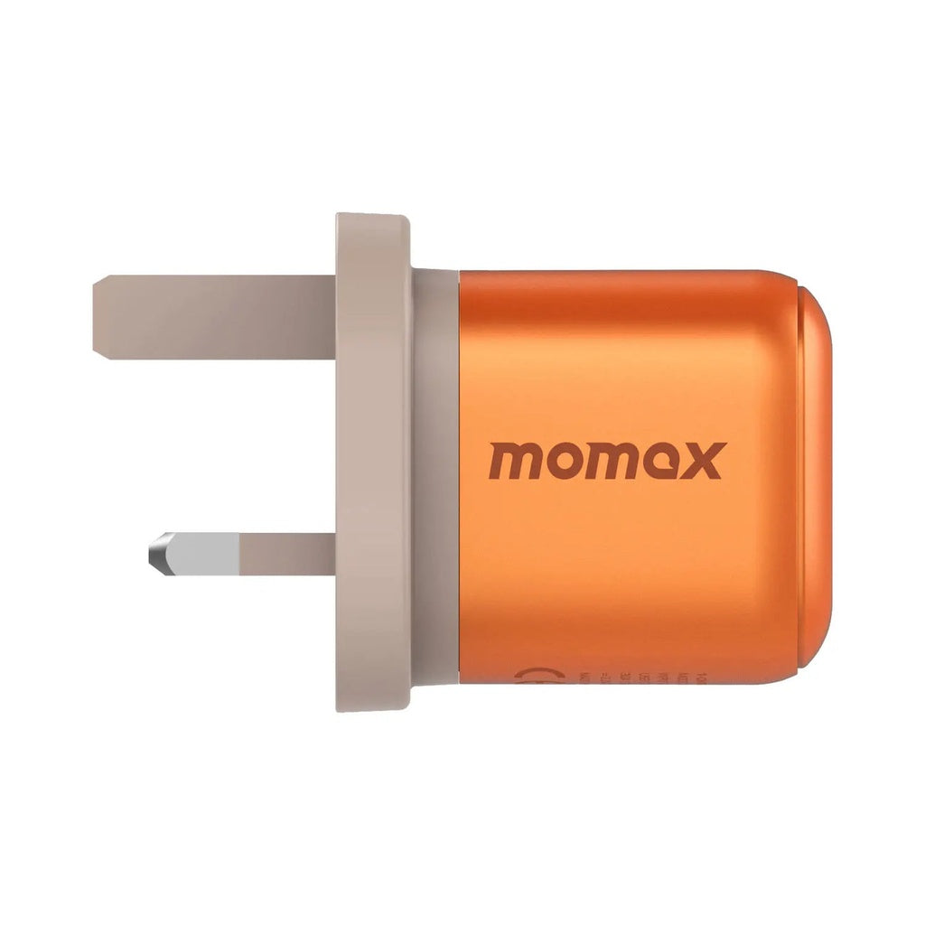 Momax 1-charge 45W 1-Port GaN Charger - 1 USB C Port - Orange Momax 1-charge 45W 1-Port GaN Charger - 1 USB C Port - Orange
