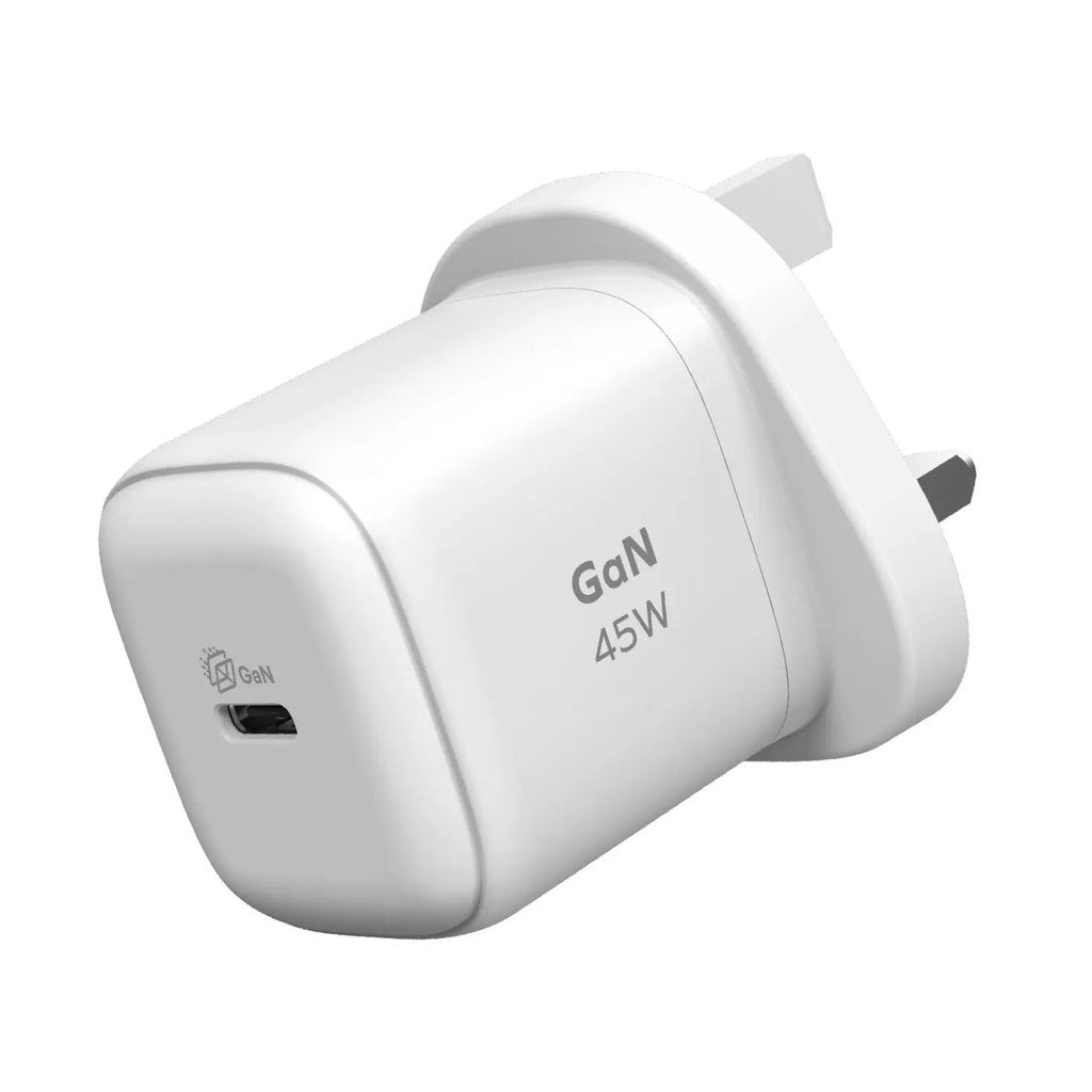 Momax 1-charge 45W 1-Port GaN Charger - 1 USB C Port - White