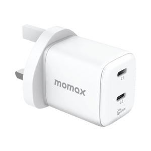 Momax 1-charge 45W 2-Port GaN Charger - 2 USB  C Port - White - ALAMAT