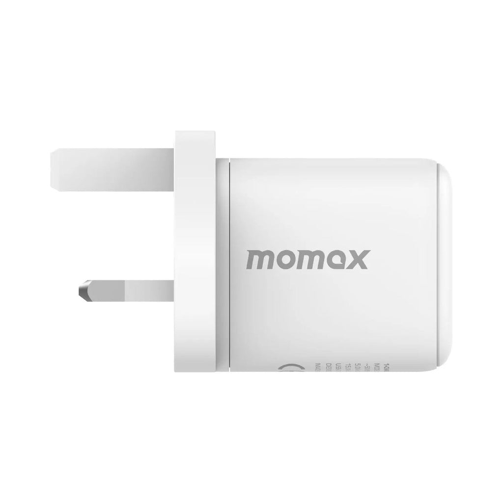 Momax 1-charge 45W 2-Port GaN Charger - 2 USB C Port - White Momax 1-charge 45W 2-Port GaN Charger - 2 USB C Port - White
