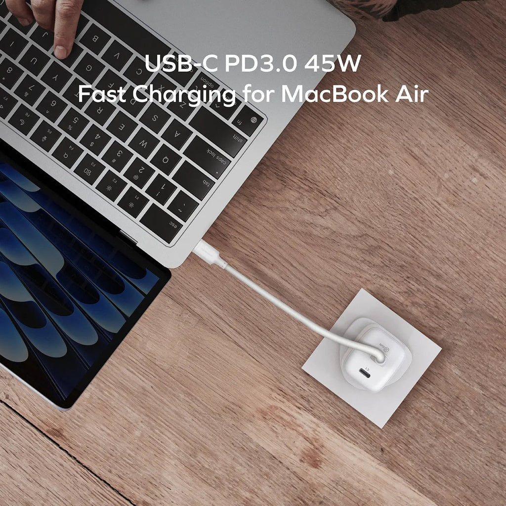 Momax 1-charge 45W 2-Port GaN Charger - 2 USB C Port - White Momax 1-charge 45W 2-Port GaN Charger - 2 USB C Port - White
