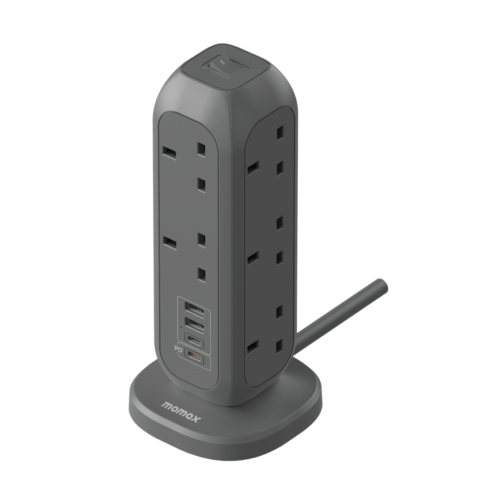 MOMAX ONEPLUG 11-OUTLET POWER STRIP WITH USB MOMAX ONEPLUG 11-OUTLET POWER STRIP WITH USB