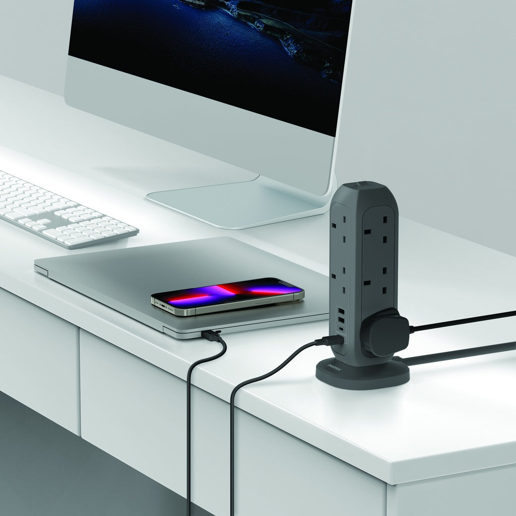 MOMAX ONEPLUG 11-OUTLET POWER STRIP WITH USB MOMAX ONEPLUG 11-OUTLET POWER STRIP WITH USB