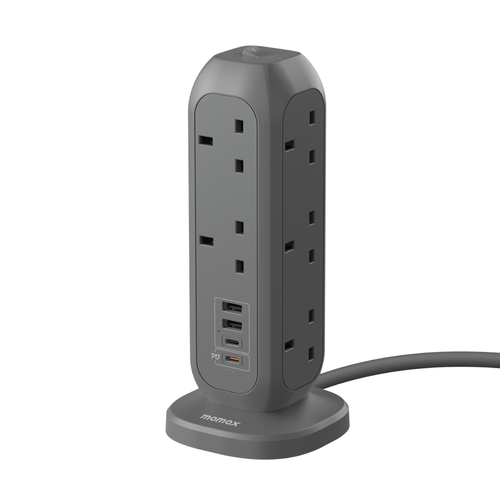 MOMAX ONEPLUG 11-OUTLET POWER STRIP WITH USB MOMAX ONEPLUG 11-OUTLET POWER STRIP WITH USB
