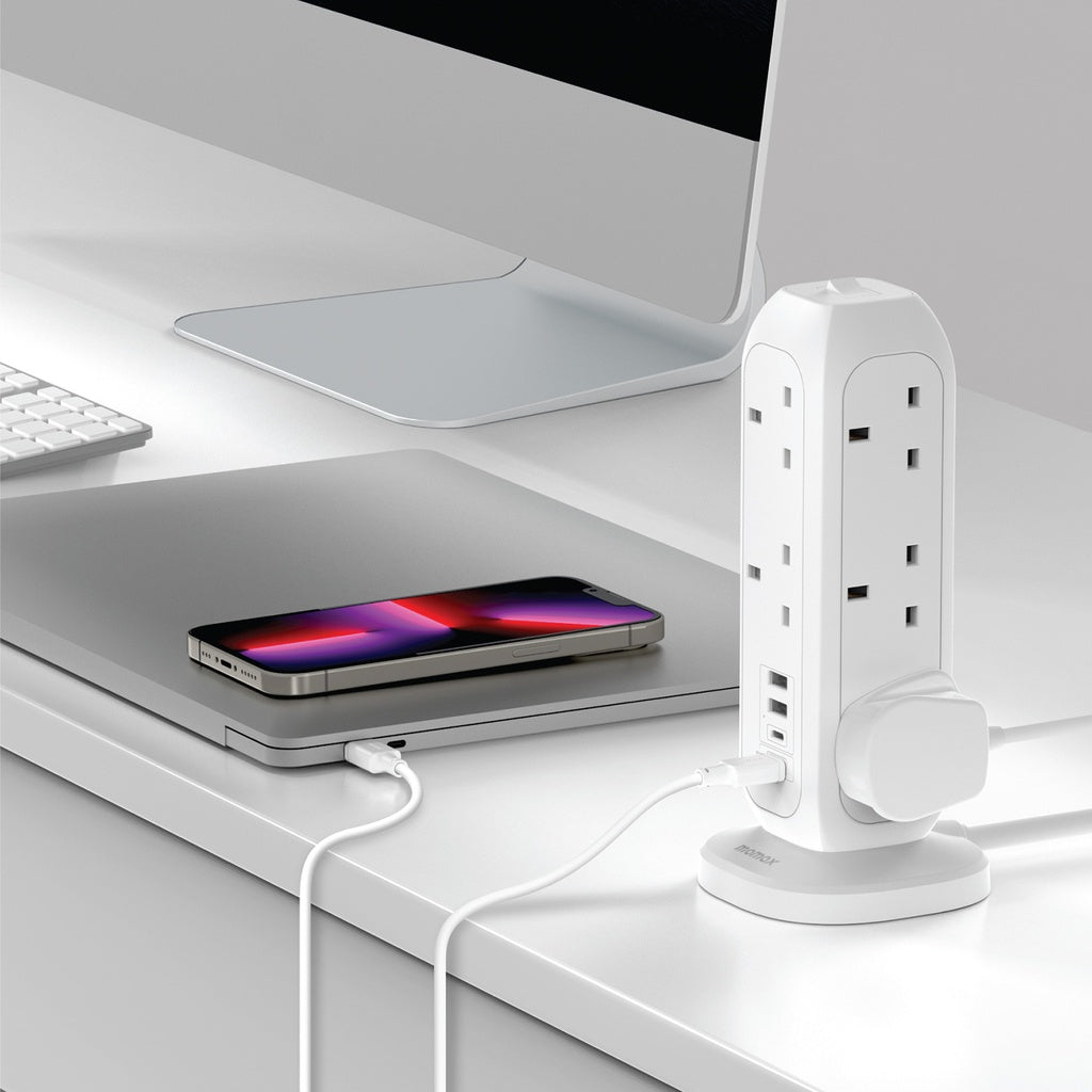 MOMAX ONEPLUG 11-OUTLET POWER STRIP WITH USB MOMAX ONEPLUG 11-OUTLET POWER STRIP WITH USB