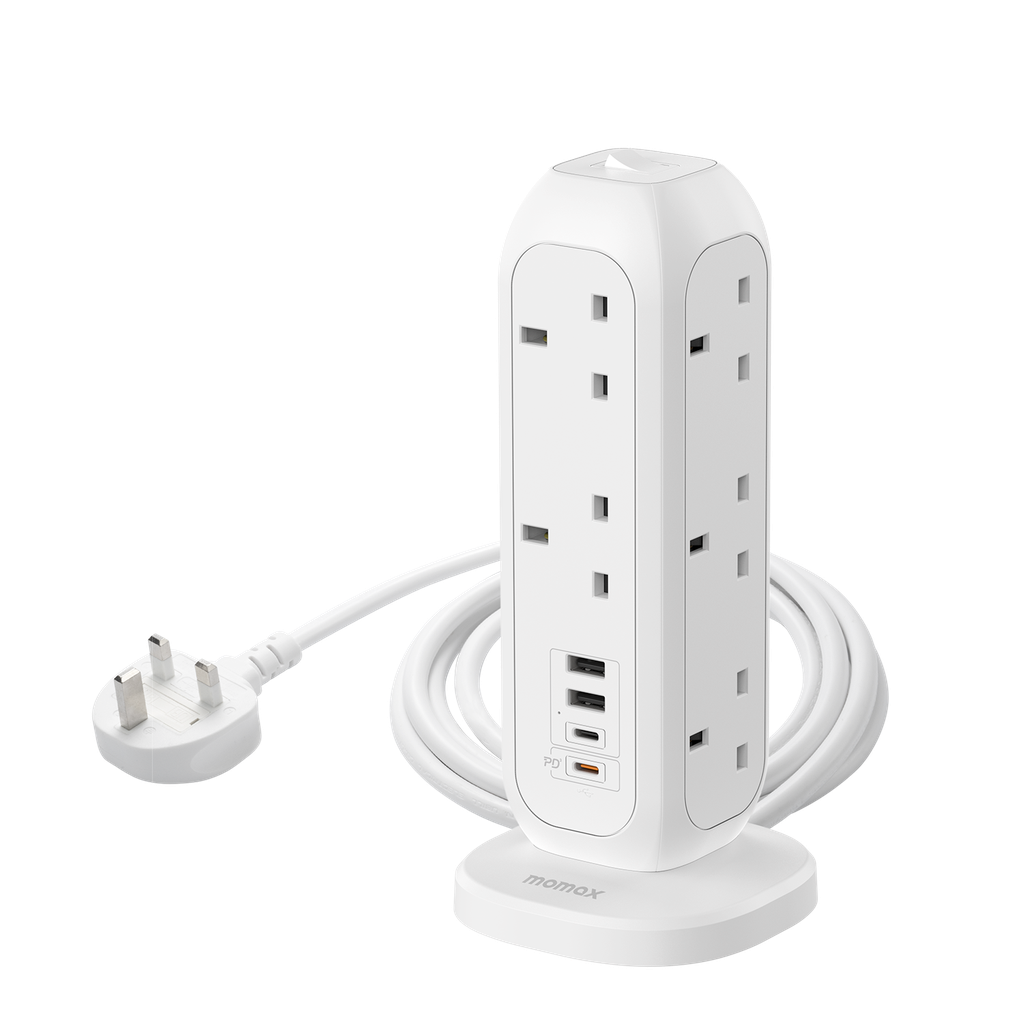 MOMAX ONEPLUG 11-OUTLET POWER STRIP WITH USB MOMAX ONEPLUG 11-OUTLET POWER STRIP WITH USB