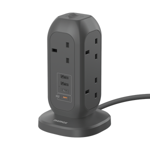 MOMAX ONEPLUG 7-OUTLET POWER STRIP WITH USB - ALAMAT