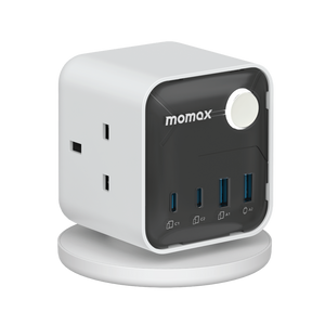 MOMAX 1-CHARGE WORK FLOW 3-OUTLET POWER CUBE WITH USB - ALAMAT