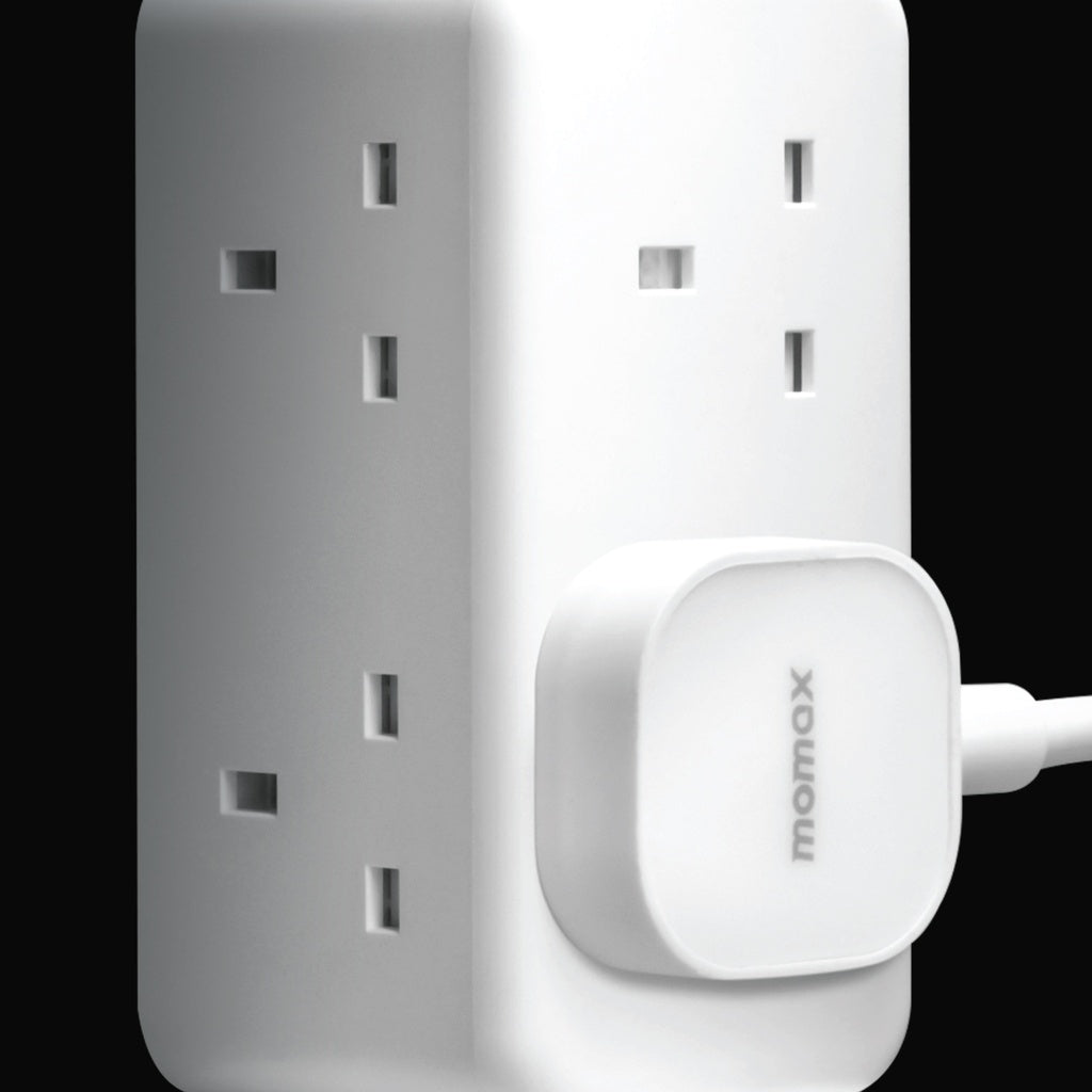 Momax 1-Charge 70W Work Flow 6-Outlet Digital Display Power Tower With USB Momax 1-Charge 70W Work Flow 6-Outlet Digital Display Power Tower With USB