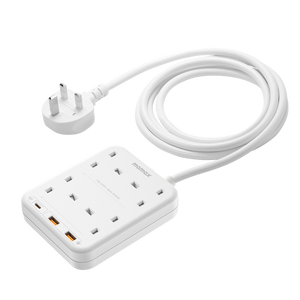 MOMAX ONEPLUG 4 OUTLET POWER STRIP WITH USB - ALAMAT