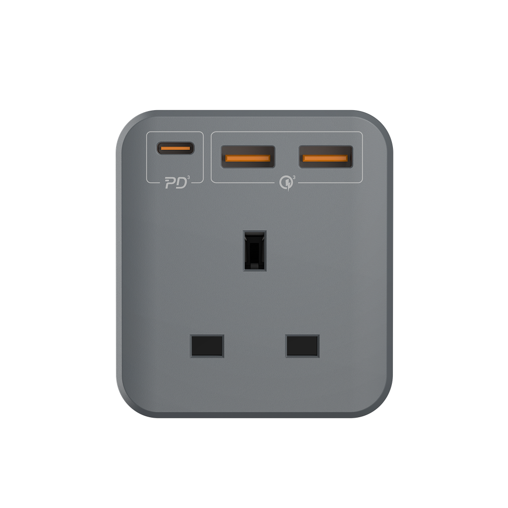 MOMAX ONEPLUG 3 OUTLET CUBE EXTENSION SOCKET WITH USB MOMAX ONEPLUG 3 OUTLET CUBE EXTENSION SOCKET WITH USB