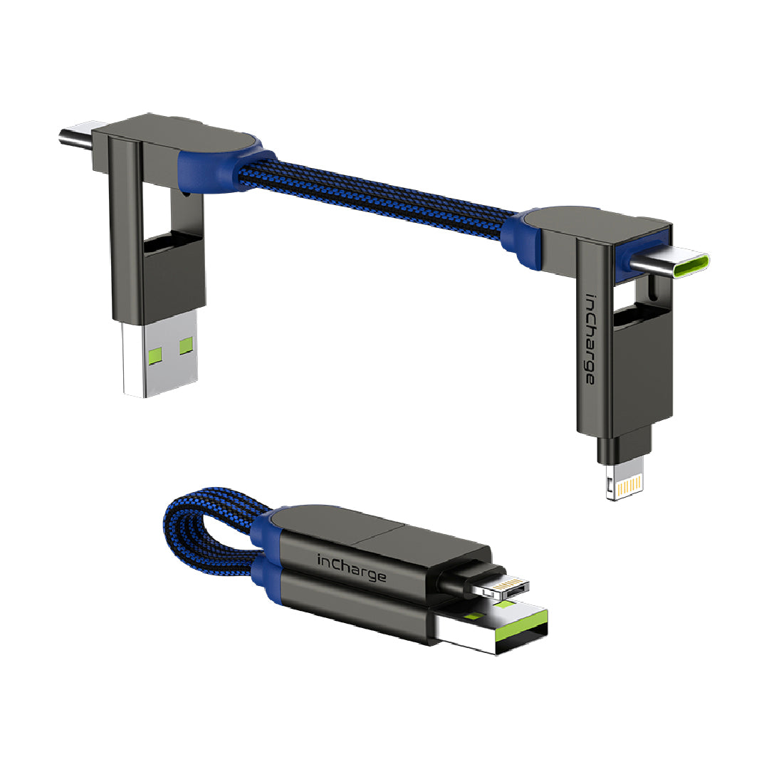 Rolling Square InCharge X 100W 6 in 1 Charging Cable 0.25ft Rolling Square InCharge X 100W 6 in 1 Charging Cable 0.25ft