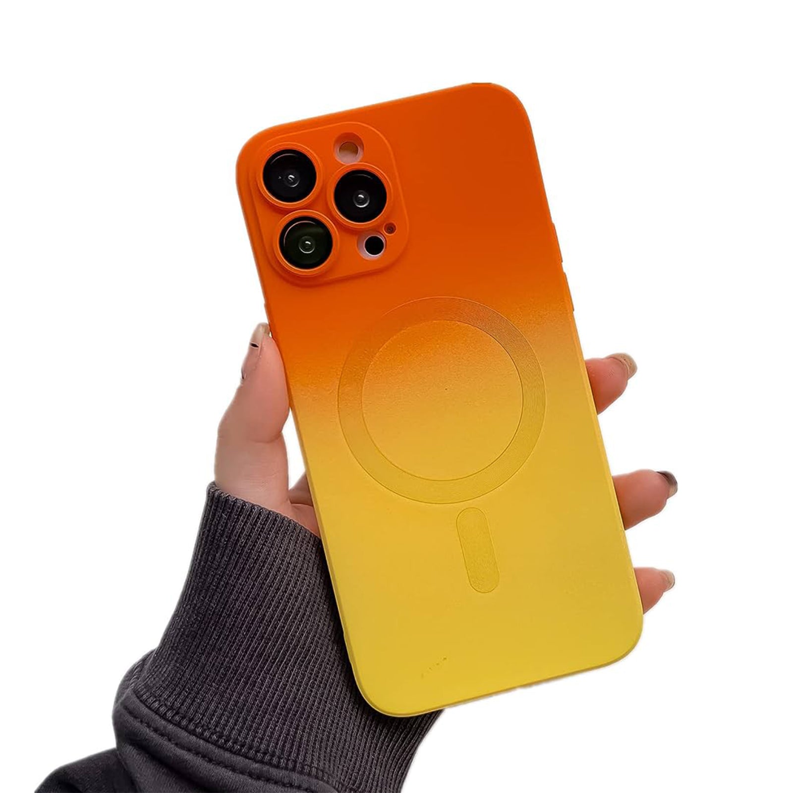 Two-Tone Silicone Case Lens Protection with Magsafe Phone Case For iPhone 14 Pro Max Two-Tone Silicone Case Lens Protection with Magsafe Phone Case For iPhone 14 Pro Max