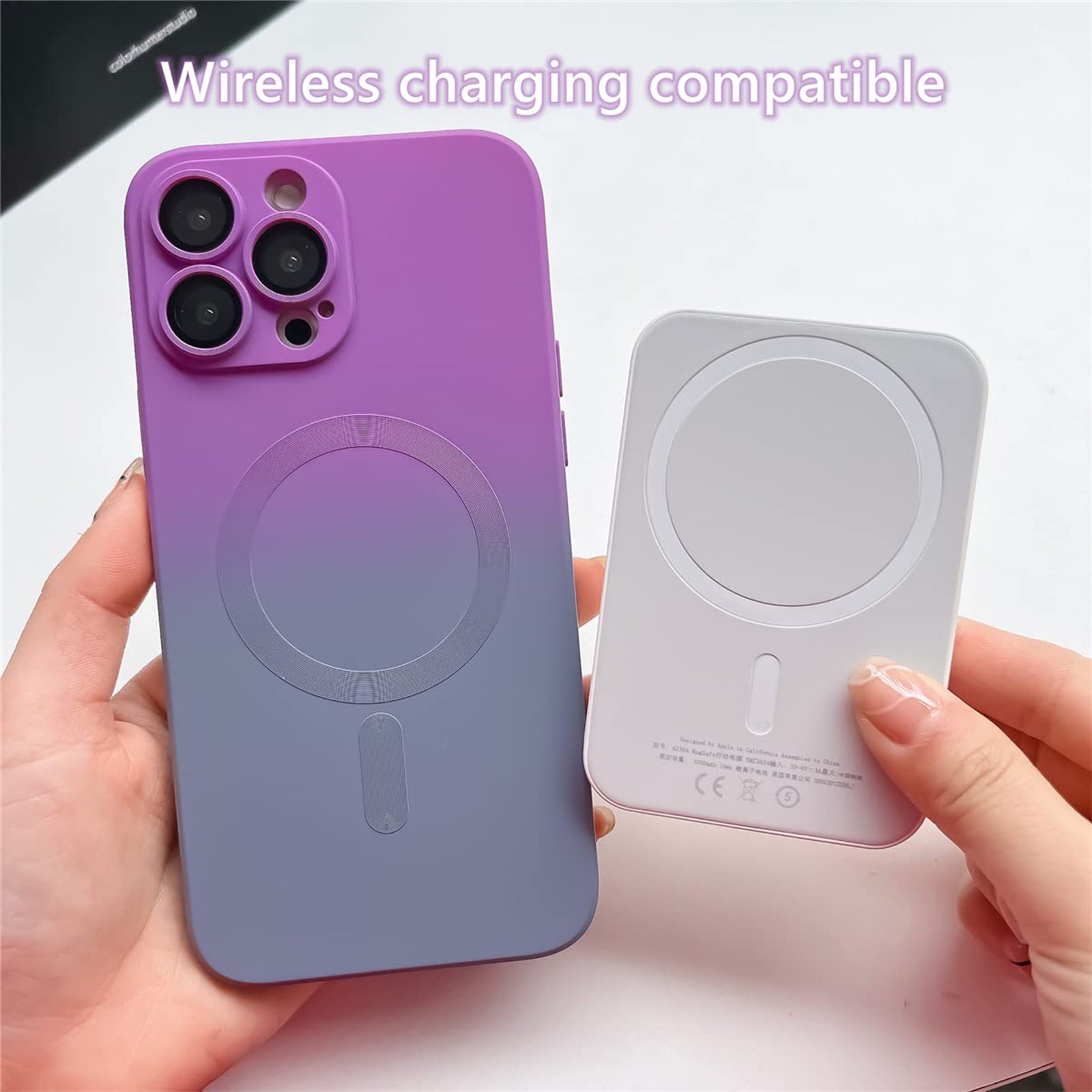 Two-Tone Silicone Case Lens Protection with Magsafe Phone Case For iPhone 14 Pro Max Two-Tone Silicone Case Lens Protection with Magsafe Phone Case For iPhone 14 Pro Max